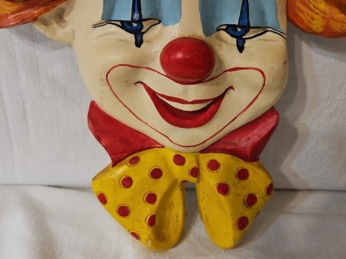 DE COLECCIÓN 1960/70S GOMA DURA CIRCO PAYASO CARAS Juego de 2 COLGANTES DE PARED Decoración - Imagen 10 de 22