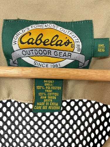 Cabelas Outdoor Gear Hunting Vest Mens 3XL Regular Full Zip Shooting Bird Pouch - Picture 9 of 13