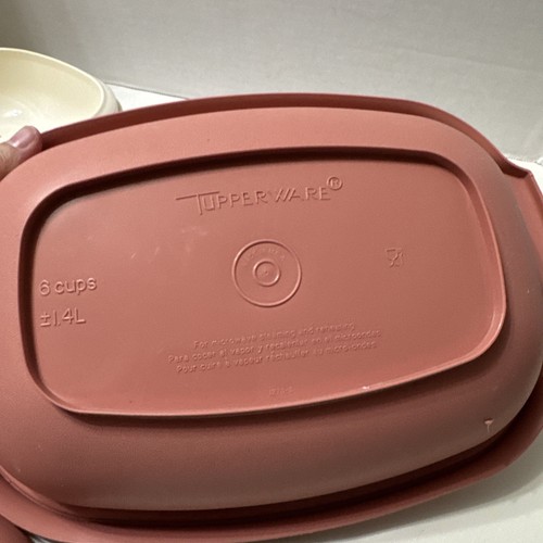Juego de 3 tazas de vapor Tupperware vintage para microondas Dusty Rose 1273 - 6 - Imagen 13 de 17