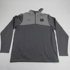 Notre Dame Fighting Irish Under Armour ColdGear Pullover Men's Gray New