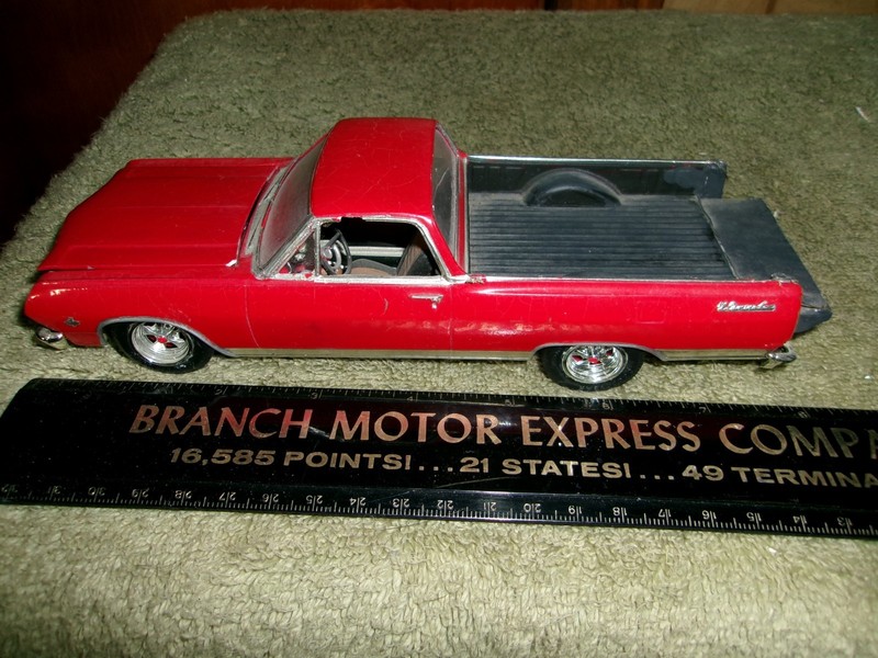 Vintage AMT, 1:25 Old '64/65 Chevy ElCamino, Model Car, 'Red, Cool Car "As Is"!!