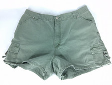 Vintage Lee Riveted Green Womens Cargo Shorts