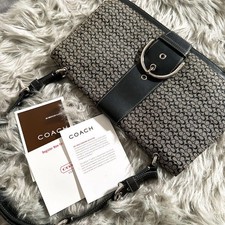 COACH Soho Signature Buckle Flap One Shoulder Bag Y2K Style Vintage
