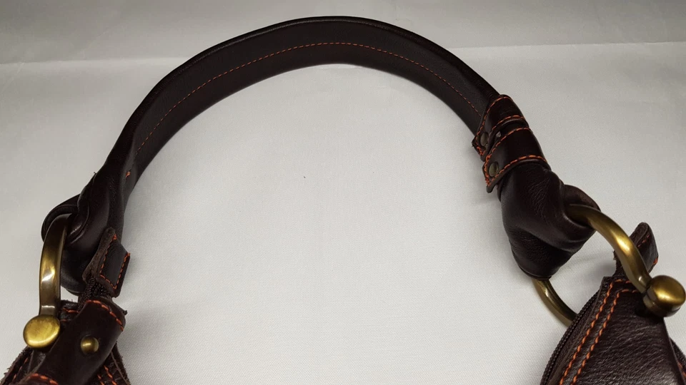 Vintage Bag Episode brown leather bag, 30x22 cm. Foto 3 de 4