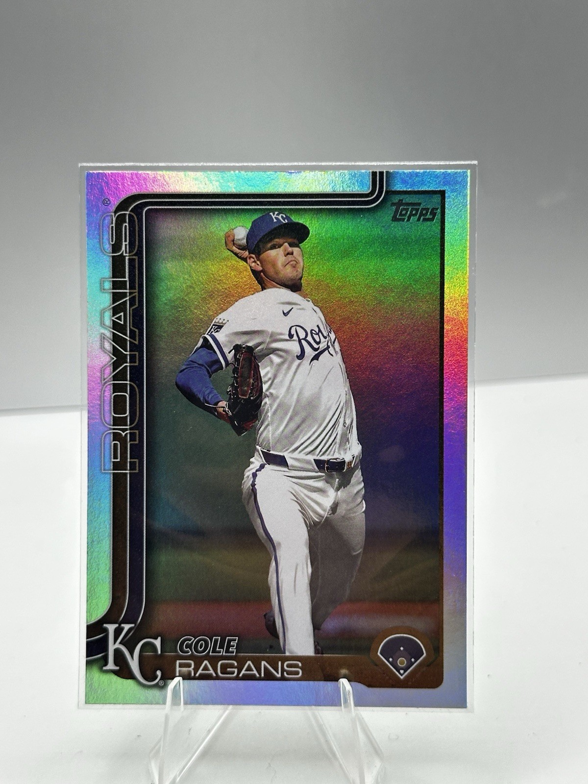 Cole Ragans - Kansas City Royals 2025 Topps Series 1 Baseball Rainbow Foil #169