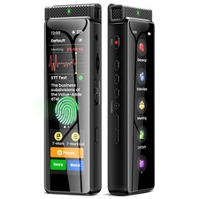 Digital Voice Recorder 136GB Bluetooth Voice Activated Audio Recorder With Mic