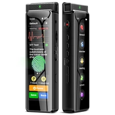 Digital Voice Recorder 136GB Bluetooth Voice Activated Audio Recorder With Mic