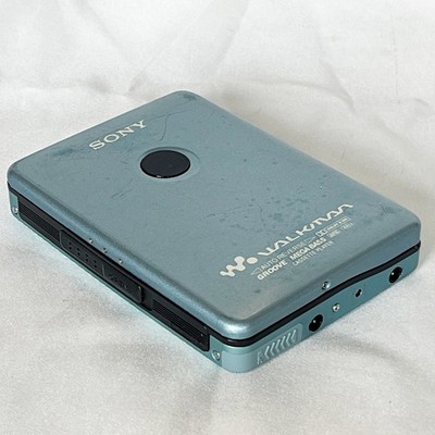 SONY WALKMAN 薄型高音質 カセットウォークマン WM-EX610 S SONY WM-EX610 2000 Walkman Blue Vintage Cassette Player From Japan