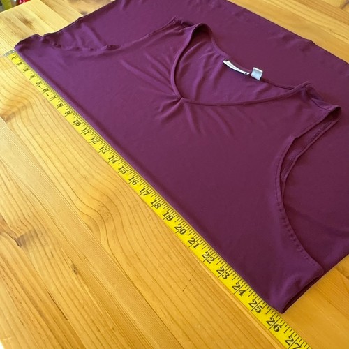 Susan Graver Cardigan Tank Top Set Women 3X Purple Sleeveless Stretch Liquid Kni - Picture 7 of 13