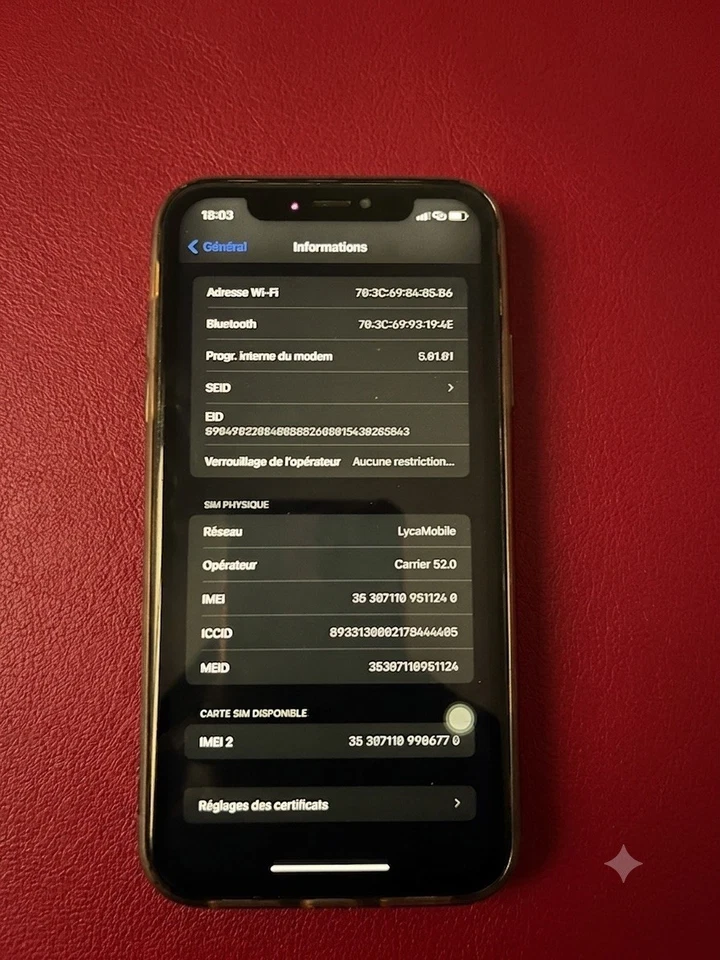 Apple iPhone XR · 256GB, photo 3 sur 5