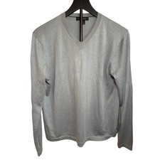 Banana Republic Men  s silk cashmere gray sweater. Size M. V neck. Career