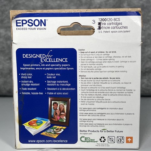 Epson 200 3er-Pack Tintenpatronen SCHWARZ - GELB - MAGENTA - NEU GEÖFFNETE VERPACKUNG *EXP 10/23* - Bild 11 von 17