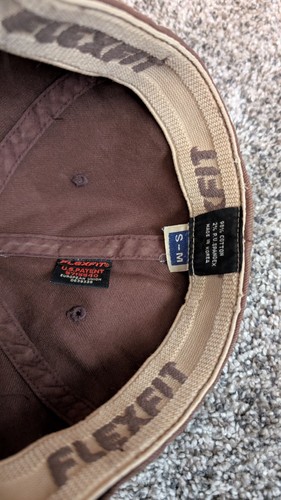 Vintage ELEMENT BAM Margera Skateboard Hat Tan MTV Flex Fit S/M Y2K FLAW - Picture 8 of 13