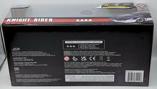 Jada Hollywood Rides K.A.R.R. Knight Rider Pontiac Black Silver 1/24 New - Picture 8 of 9