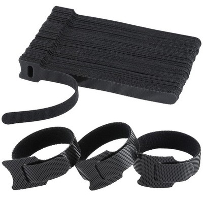 MVYC 120PCS 6 Inch Reusable Cable Ties Wire Cord 6 (Black), Black