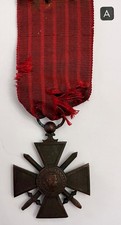 Croix De Guerre Medal - French WWI - 1914-1918 - 1st Type