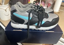 Reebok Harman Work Composite Toe Shoe Grey Teal Black RB982 Women's 12