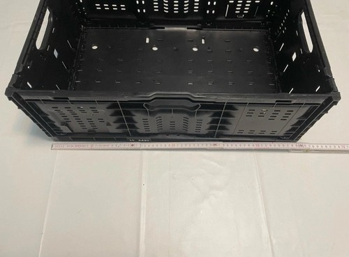 5 x Profi Klappbox Einkaufskiste Tragebox XXL schwarz 60 x 40 x 10 cm Top!! - Bild 7 von 11