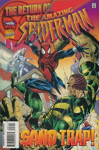 Amazing Spider-Man, The #407 FN; Marvel | Sandman Silver Sable - w/Bag+Board