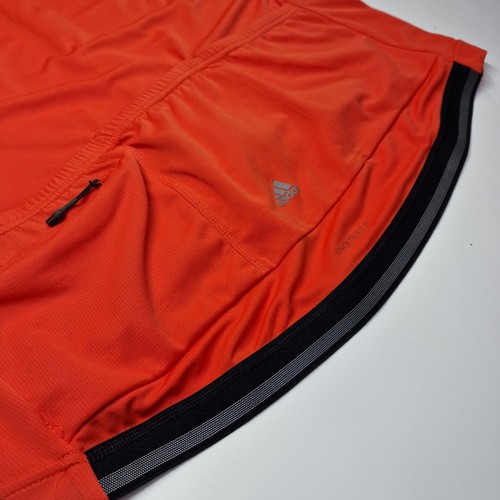 Camiseta deportiva de ciclismo Adidas Climachill Supernova para hombre M naranja reflectante bolsillos con cremallera - Imagen 4 de 17