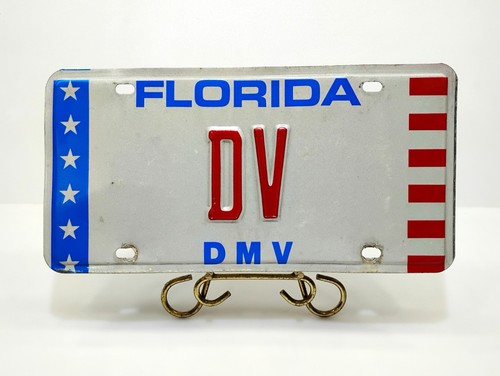 1980’s Florida MILITARY DISABLED VETERAN License Plate # DV