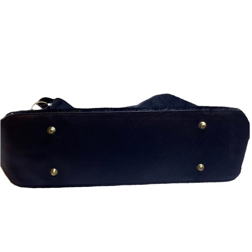 Bolso de hombro LouLou de la Falaise pelo de becerro cuero latón lobo - negro 16”x12”x5 - Imagen 2 de 9