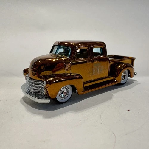 Loose Hot Wheels RLC 50s Chevy Truck Red Line Club Real Riders Copper Chrome 🔥