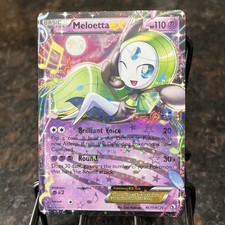 Meleotta EX RC11/RC25 2013 Radiant Collection Holo Pokemon Trading Card Game NM