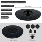 Solar Bird Bath Fountain Pump Easy to Clean Adjustable Floating Water BrZTa