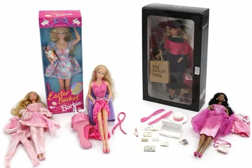 LOT OF VINTAGE BARBIE DOLLS & ACCESSORIES DAY TO NIGHT AFRICAN AMERICAN & MORE