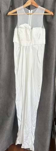 Stella McCartney silk satin maxi evening dress 6 UK (38 IT) White