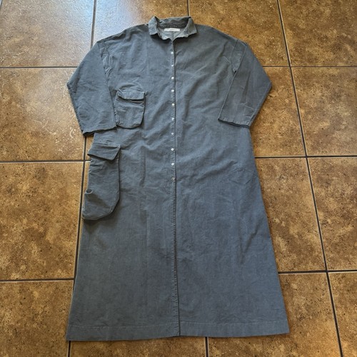 Album di Famiglia Cord Kragen Kleid Mantel OSFA Button Down Übergangsjacke