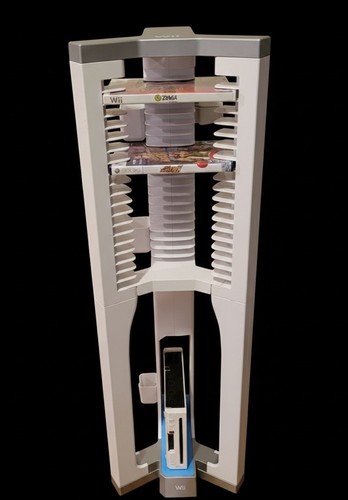 36” Nintendo Wii Storage Tower Rack Stand – Holds Console,20 Games & Accessories