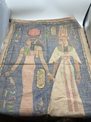 Großes ägyptisches Tessilca Tuch... 28" x 20" Vintage Wandteppich - Bild 2 von 2