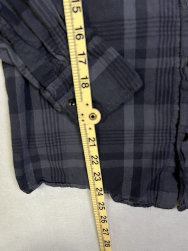 Ditch Plains Max's Men's Button Down Shirt LS Med Plaid Roll Tab Skater Grunge - Picture 7 of 9