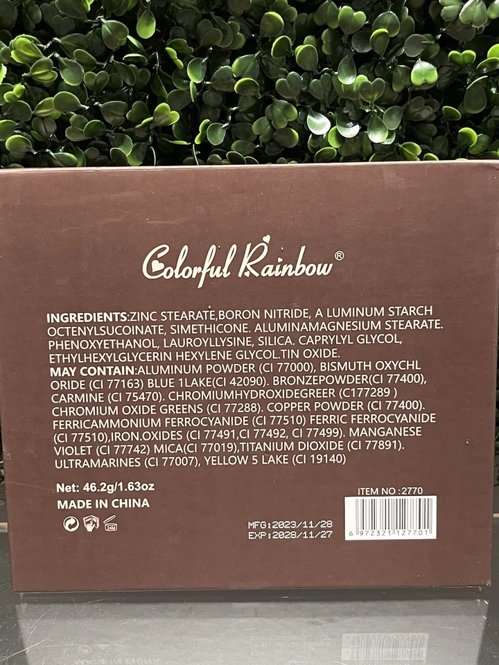 Colorful Rainbow CHOCOLATE VAULT 42 Color Eyeshadow Palette w/real Cocoa Powder - Image 3 of 3