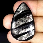 59.60Cts Natural Hypersthene Pear Cabochon Loose Gemstone