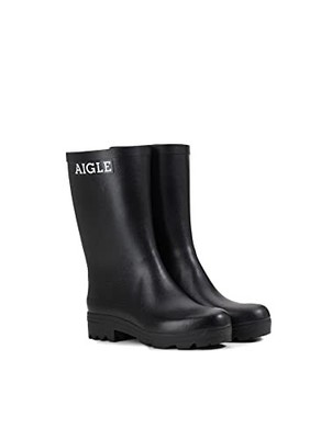 [Aigle] Rain Shoes 【Official】 Atelier Aigle Mid Rubber Boots ZZHS067 Men's Black