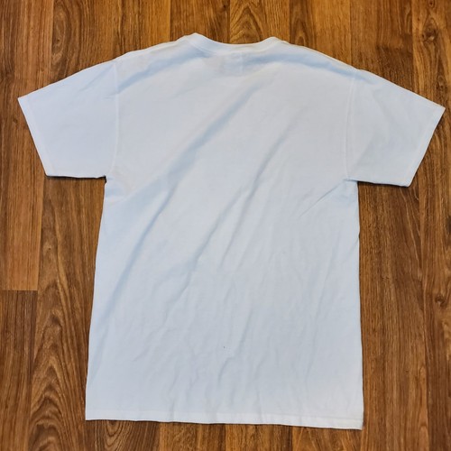 Musical Art Shirt Adult Medium White Art Leaf Graphic Music Notes Never Quit - Picture 4 of 7
