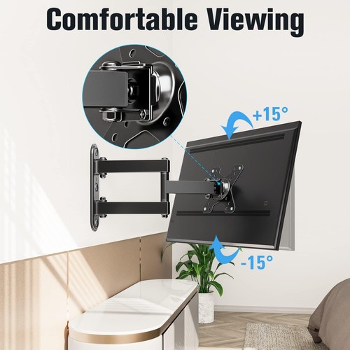 Soporte de pared para TV para la mayoría de televisores y monitores de 10-26 pulgadas con - Imagen 2 de 5