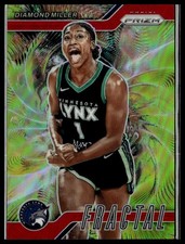 2024 Panini Prizm WNBA Fractal 2 Diamond Miller Minnesota Lynx Red 16/99