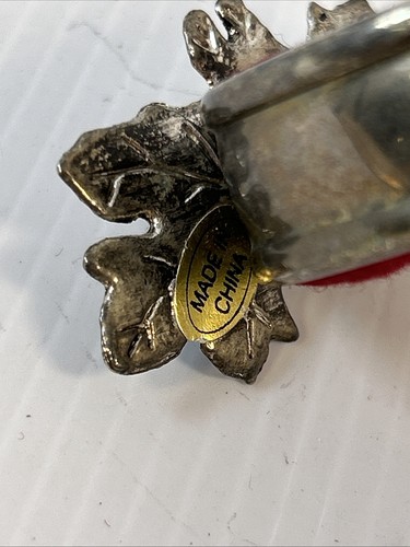 Vintage Silver Plated Grape Vine Wine Bottle Drip Collar - Picture 5 of 8