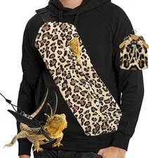 Bearded Dragon Leash and Harness Set, Beardie Carrier, NO, Leopard Pattern 