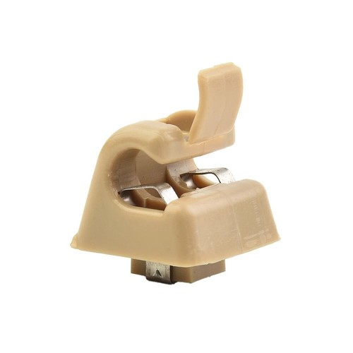 For Mercedes Sun Visor Clips Holders W123 W124 W126 W140 W201 SET OF 2 NEW Brown - Picture 10 of 14