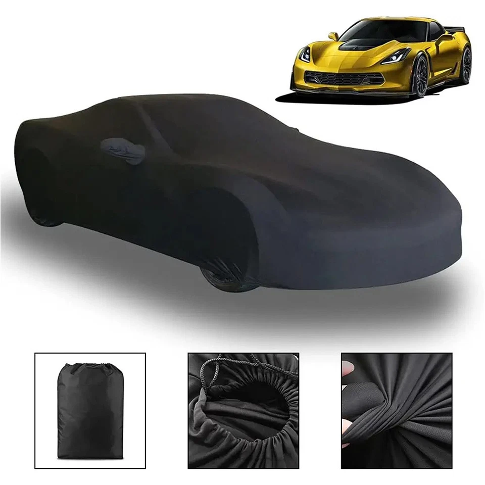 For C5 C6 C7 C8 Chevy Corvette Satin Stretch Indoor Outdoor Car Cover Waterproof - Изображение 2 из 4