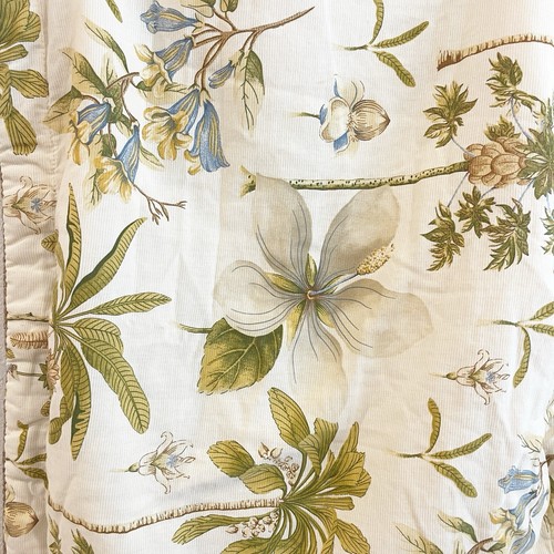 Williamsburg Standard Sham Set Of 2 Palms Yellow Magnolia Southern Florida - Picture 2 of 9