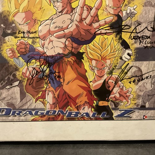 Framed Autographed Poster Of Dragon Ball Z - Picture 2 of 6