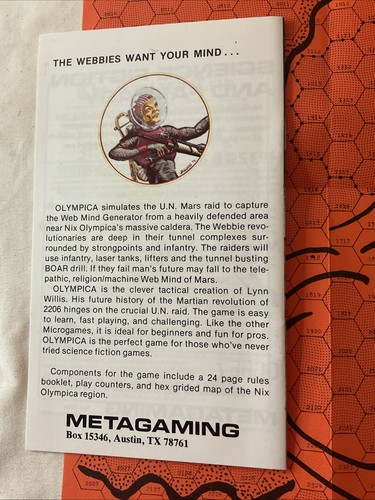 Olympica Microgame #7 Metagaming Sci-Fi Space Unpunched 100% Komplett 1978; - Bild 4 von 5