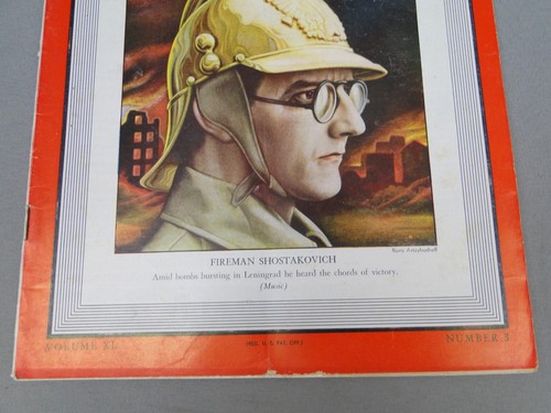 Time Magazine Wochenlot 1942 7. Juli 20 27 Rommel Dmitri Schostakowitsch WWII - Bild 11 von 17