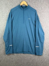 Arcteryx Cormac Long Sleeve 1/4 Zip Neck Blue Lightweight Pullover Mens XL